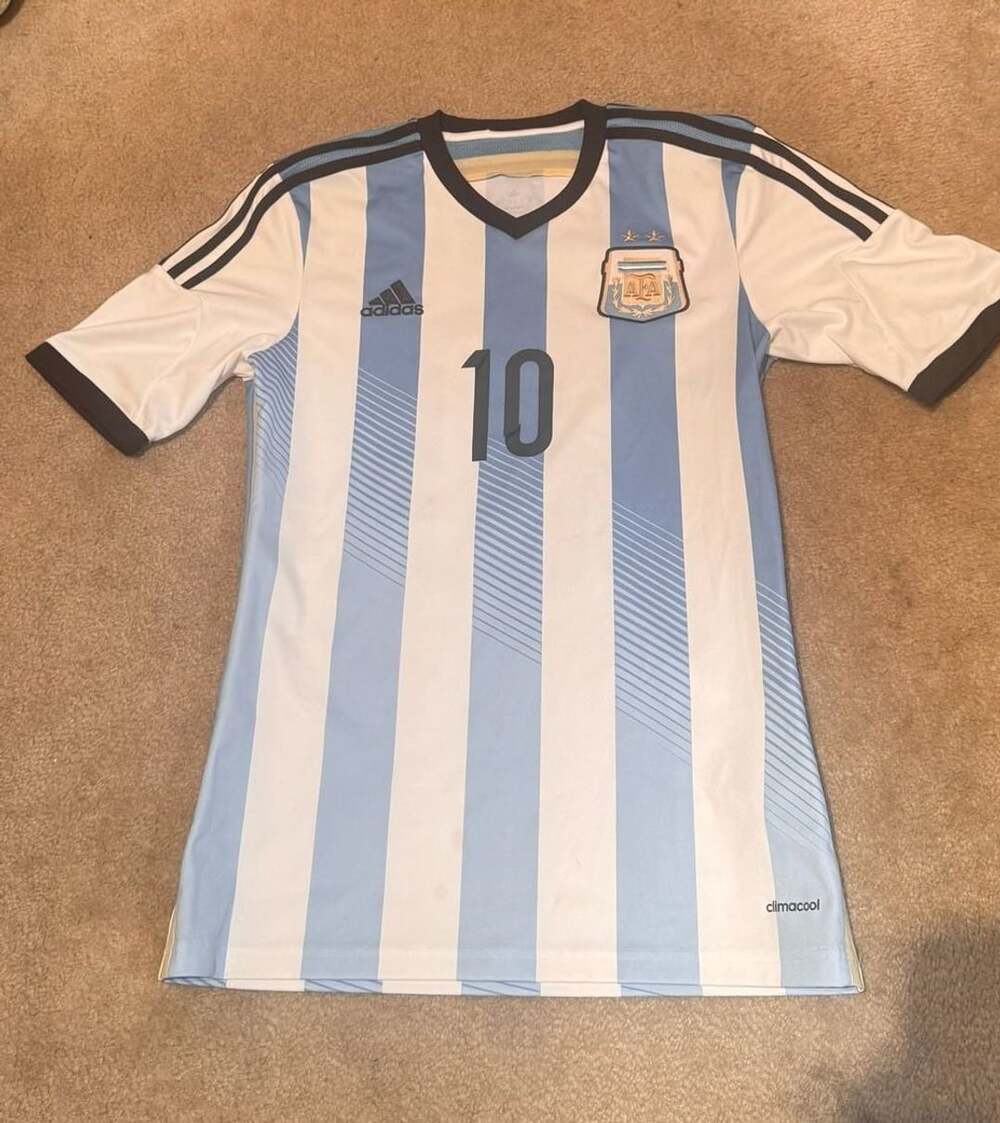 Adidas Argentina Messi 10 Home Soccer Jersey